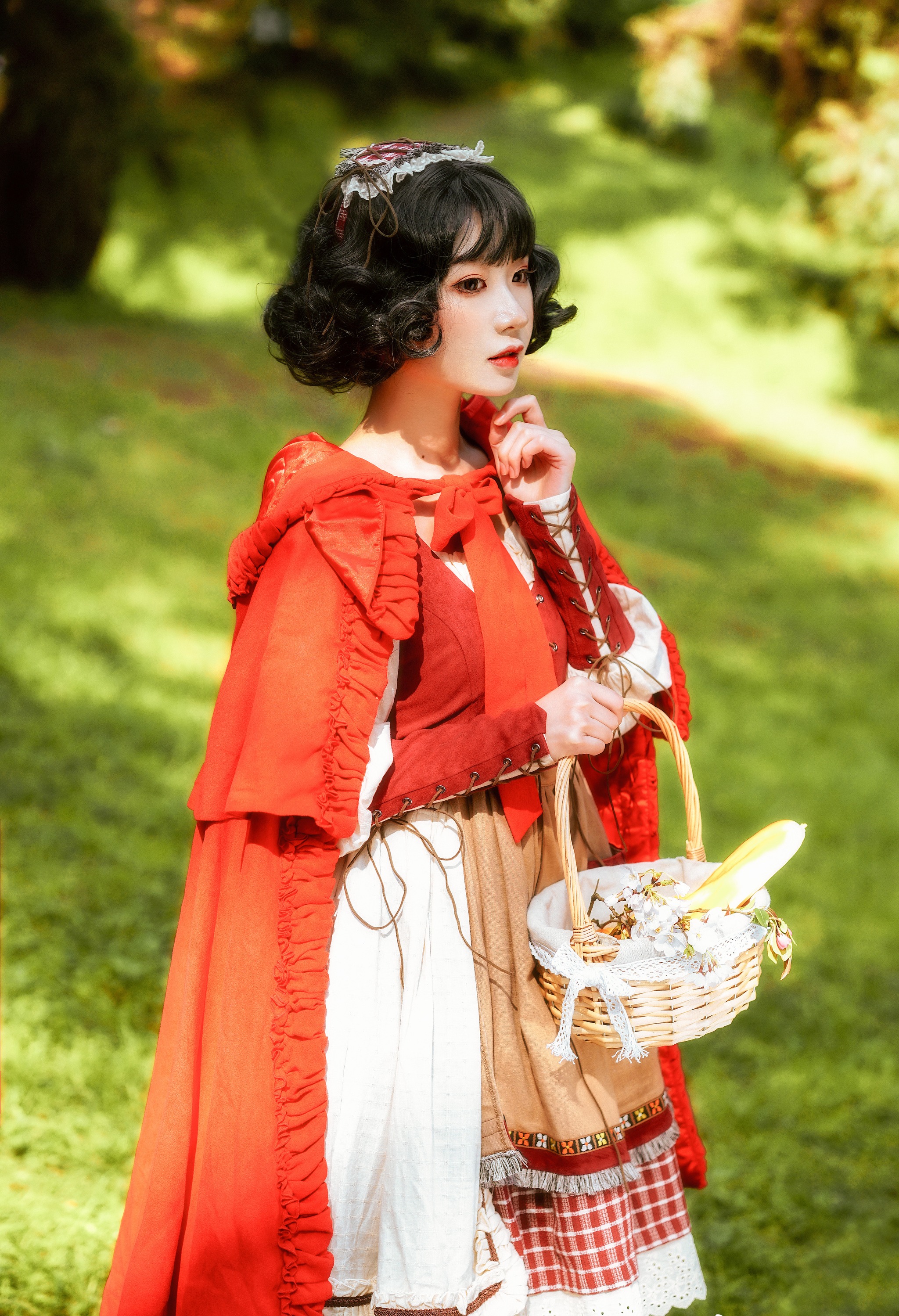 图片[1]-阿包也是兔娘 – NO.003 lolita红裙2 [28P]-XikXak